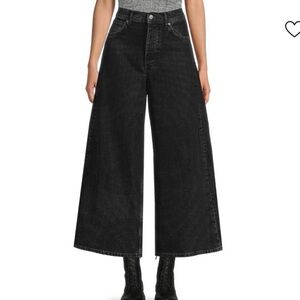 NWT Women's Black Wide-Leg Jeans